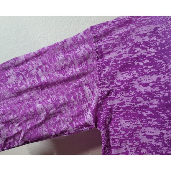 FullBeauty Purple Burnout Contrasting Trim Top 14 16 Lightweight Soft - Picture 2 of 8